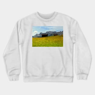 Chalets in the Seiser Alm Crewneck Sweatshirt